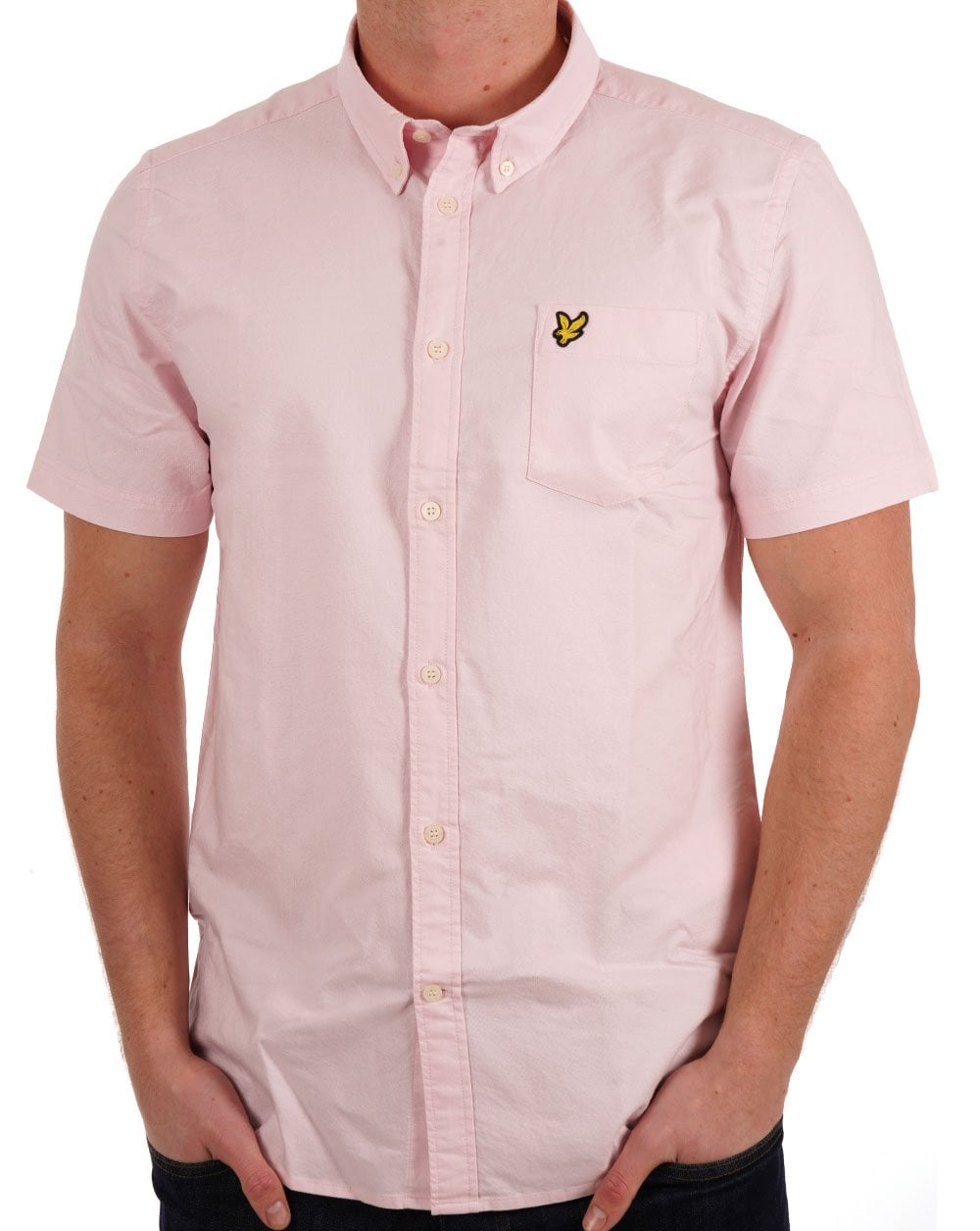 Lyle &amp; Scott Oxford Kurzarmhemd Hellrosa