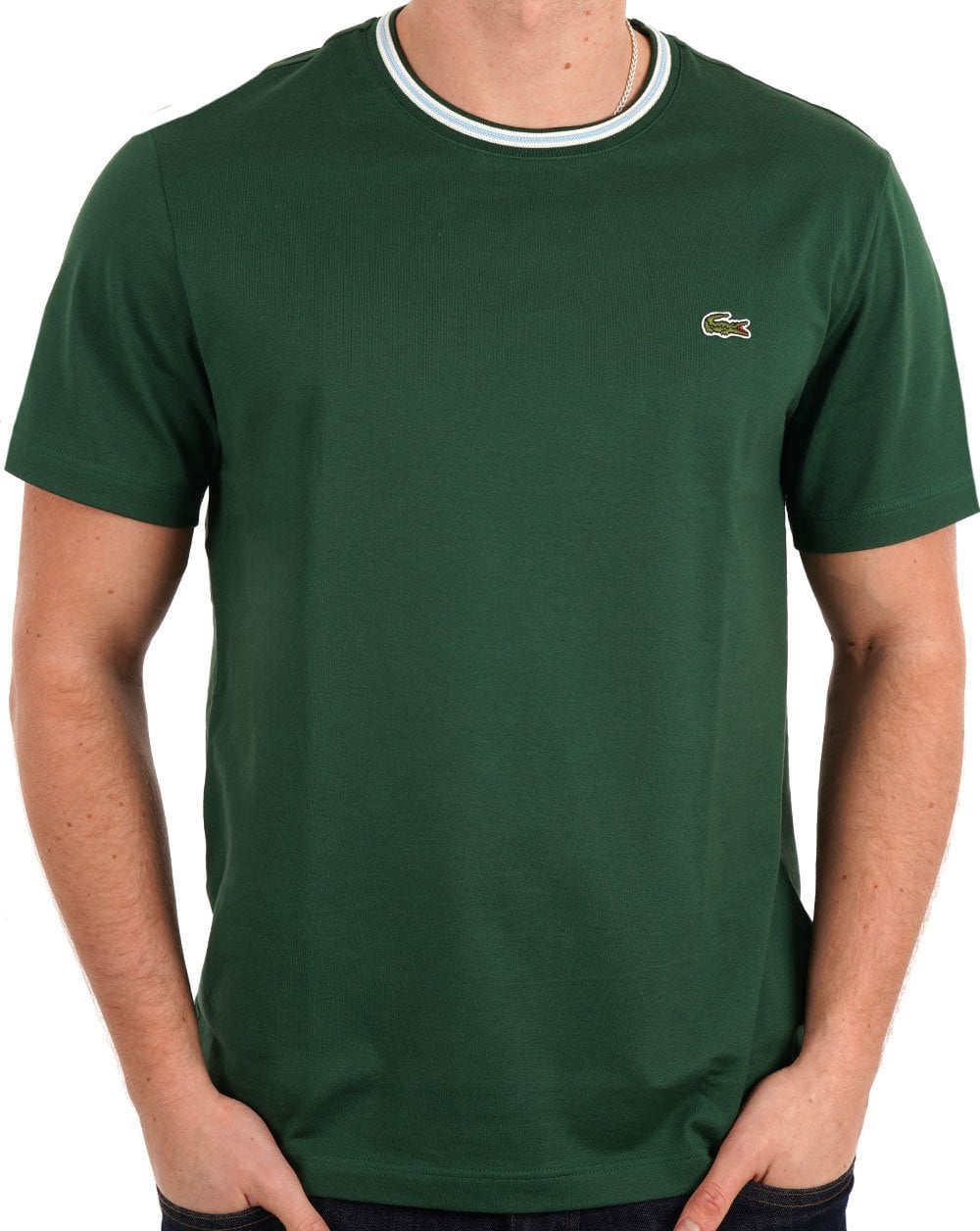 Lacoste Ringer T Shirt Green