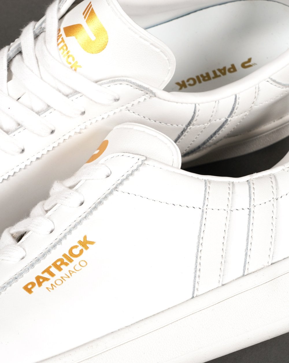Patrick Monaco Sneakers aus weißem Leder