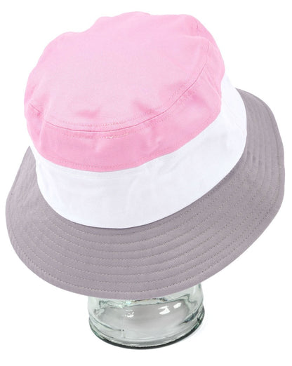 Fila Vintage Marco Bucket Hat Pink/Weiß/Grau