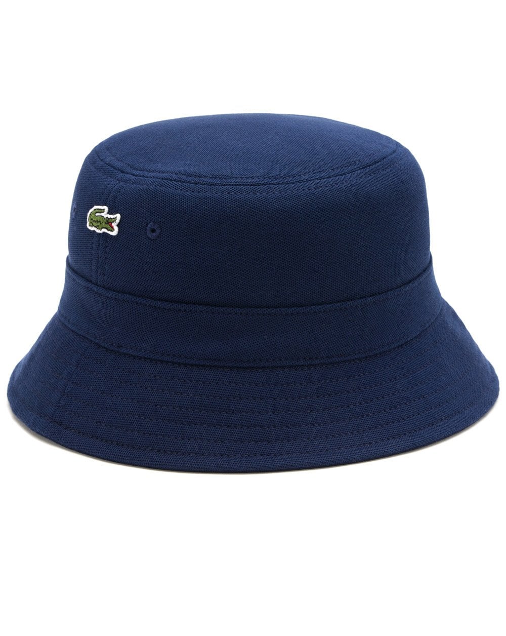 Lacoste Pique Cotton Bucket Hat Navy