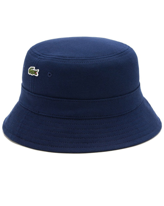 Lacoste – Fischerhut aus Piqué-Baumwolle, Marineblau
