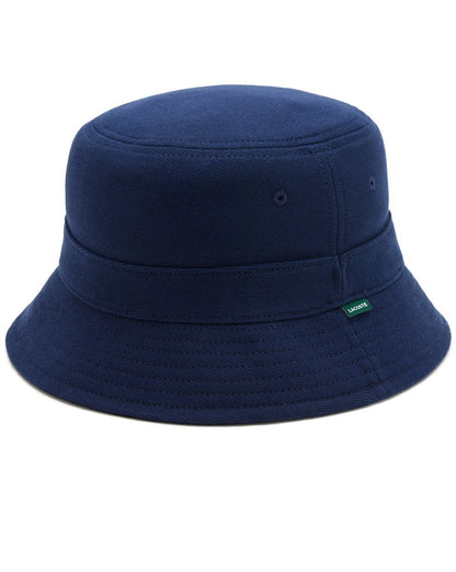 Lacoste – Fischerhut aus Piqué-Baumwolle, Marineblau