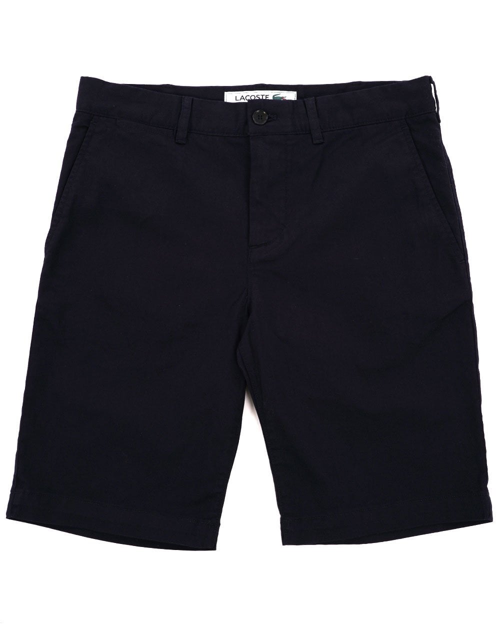 Lacoste – Slim Fit-Chinoshorts aus Stretch-Baumwolle in Marineblau