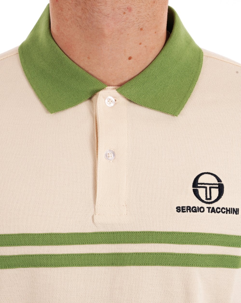 Sergio Tacchini Dallas Poloshirt Elfenbeingrün