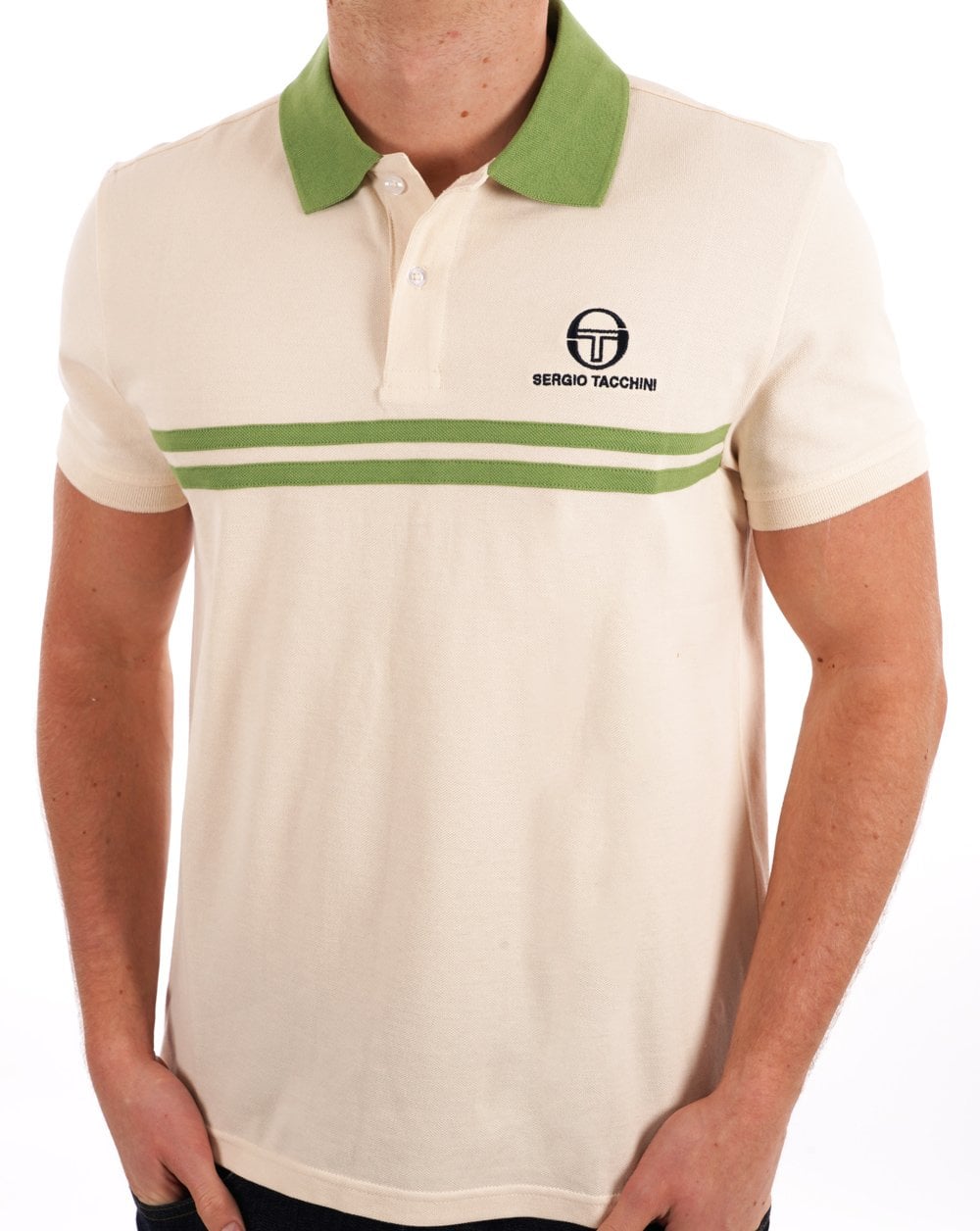 Sergio Tacchini Dallas Poloshirt Elfenbeingrün