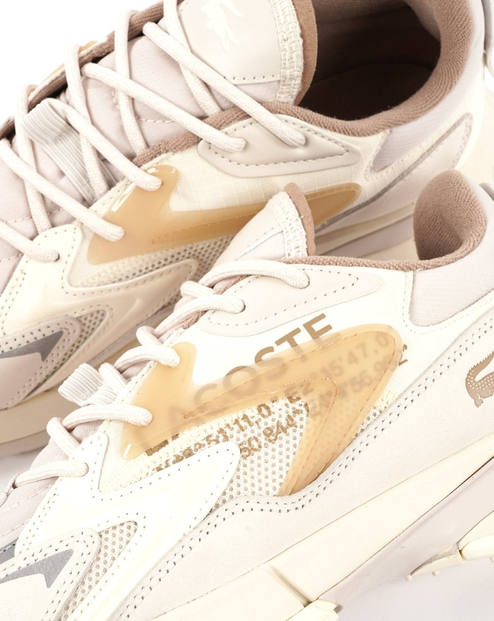 Lacoste L003 Neo Tech Sneaker Off-White / Hellbraun