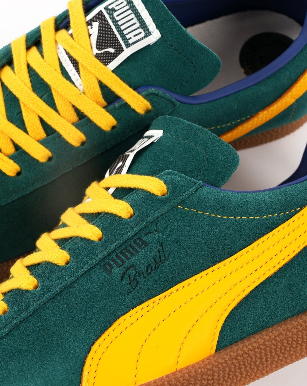 Puma Brasil Trainer Dunkelgrün / Gelb