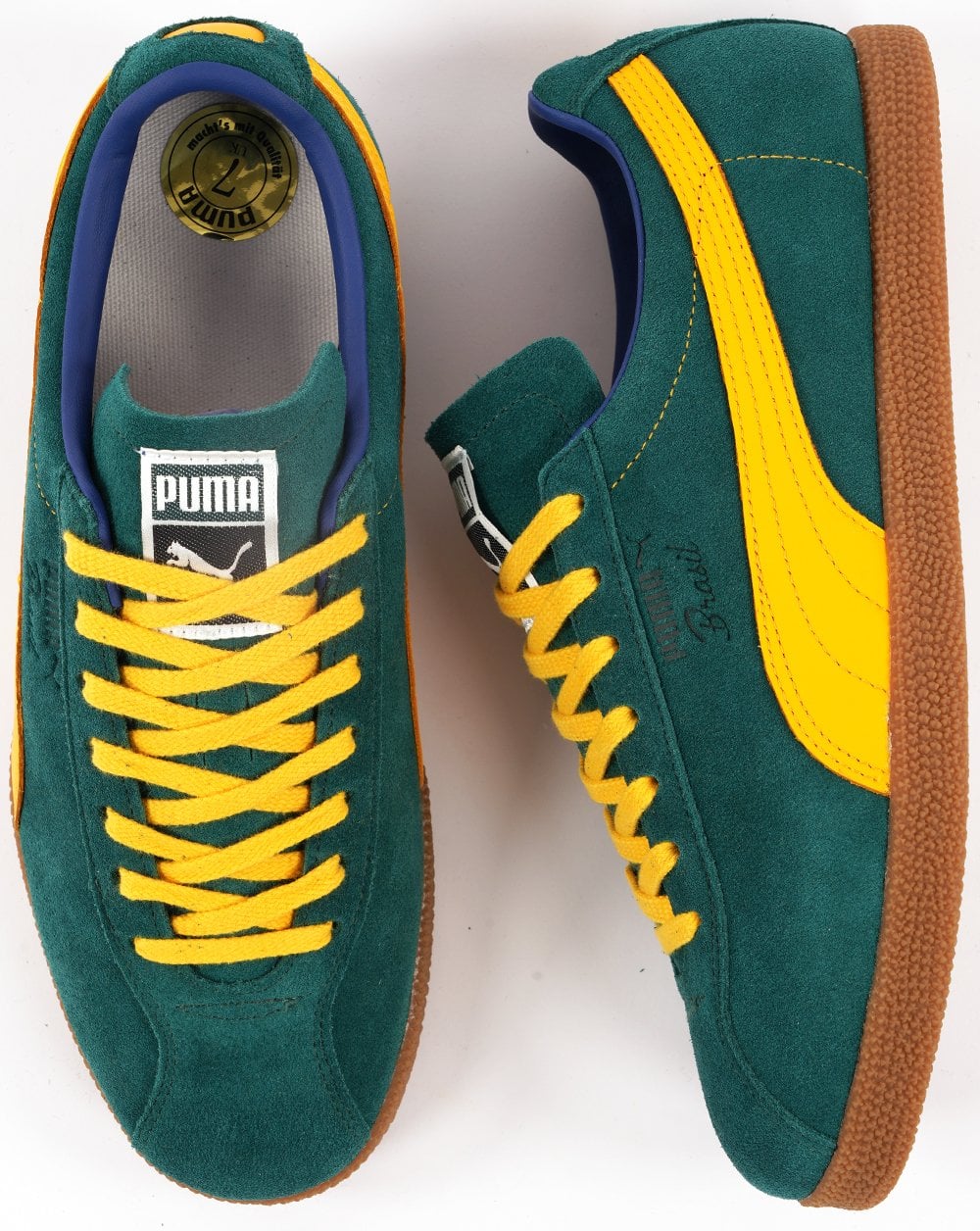 Puma Brasil Trainer Dunkelgrün / Gelb