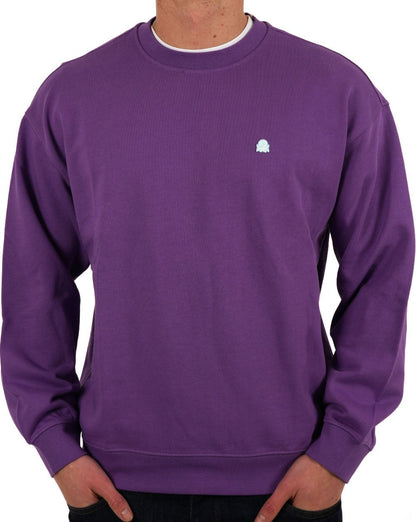 Benetton Logo Sweatshirt Lila Iris