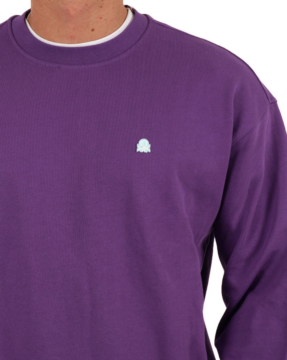 Benetton Logo Sweatshirt Lila Iris