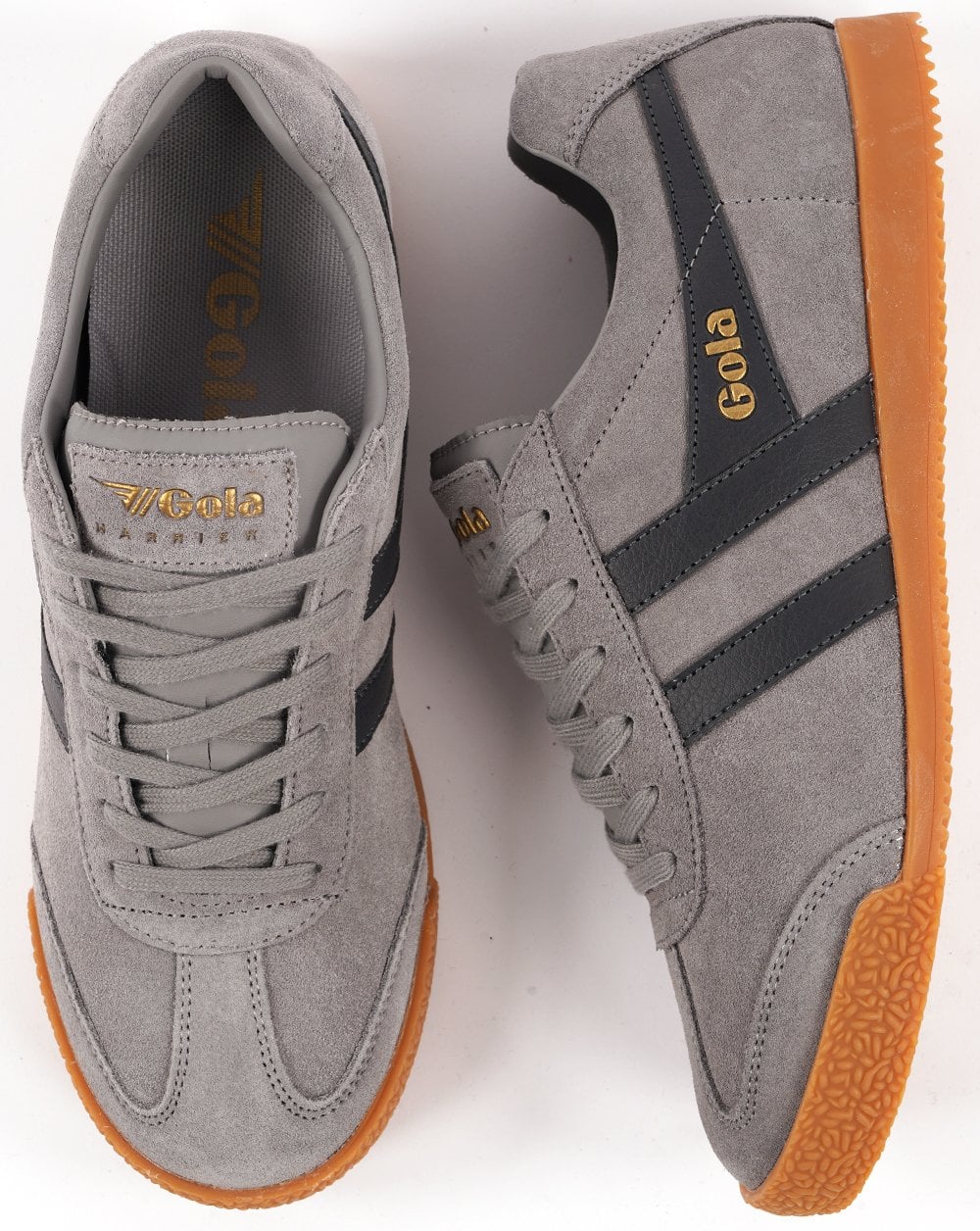 Gola Harrier Wildleder-Sneaker Zement/Storm