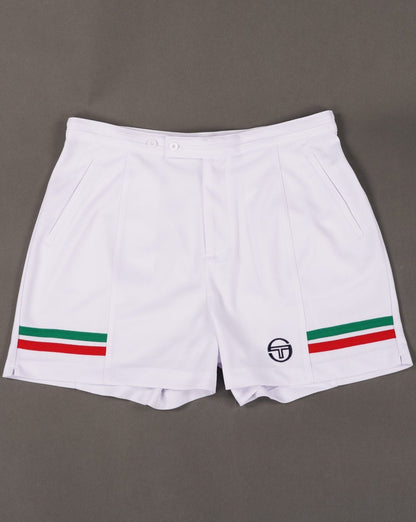 Sergio Tacchini Supermac Tennisshorts Weiß/Italien