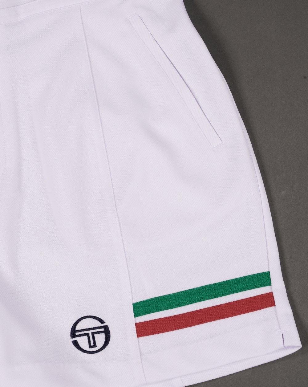 Sergio Tacchini Supermac Tennisshorts Weiß/Italien