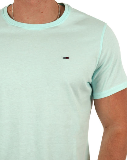 Tommy Jeans – Slim Fit T-Shirt in Frühlingsminze