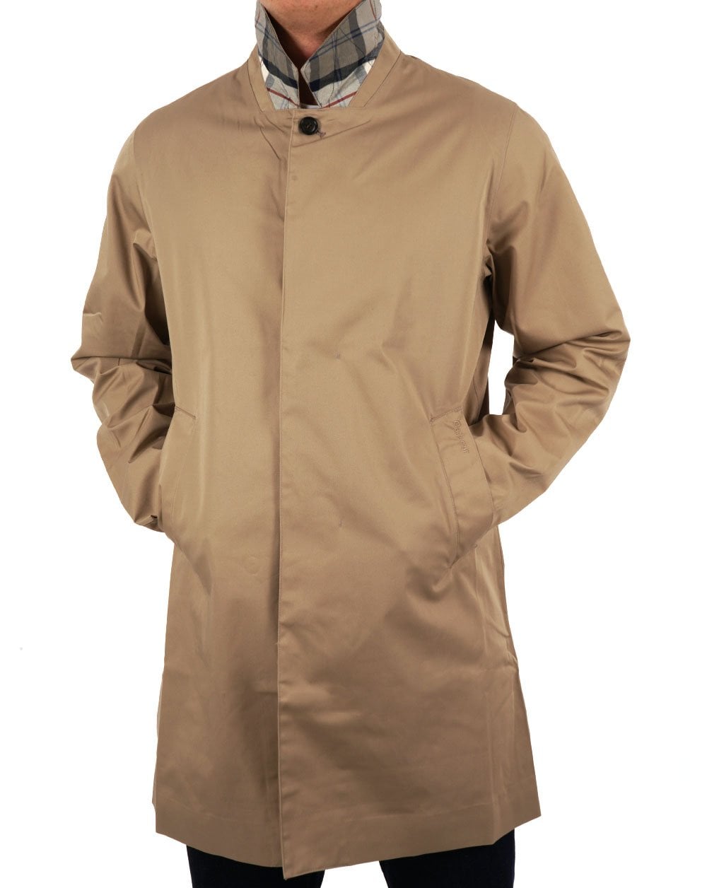 Barbour – Rokig – Wasserdichte Jacke in verwaschenem Stein