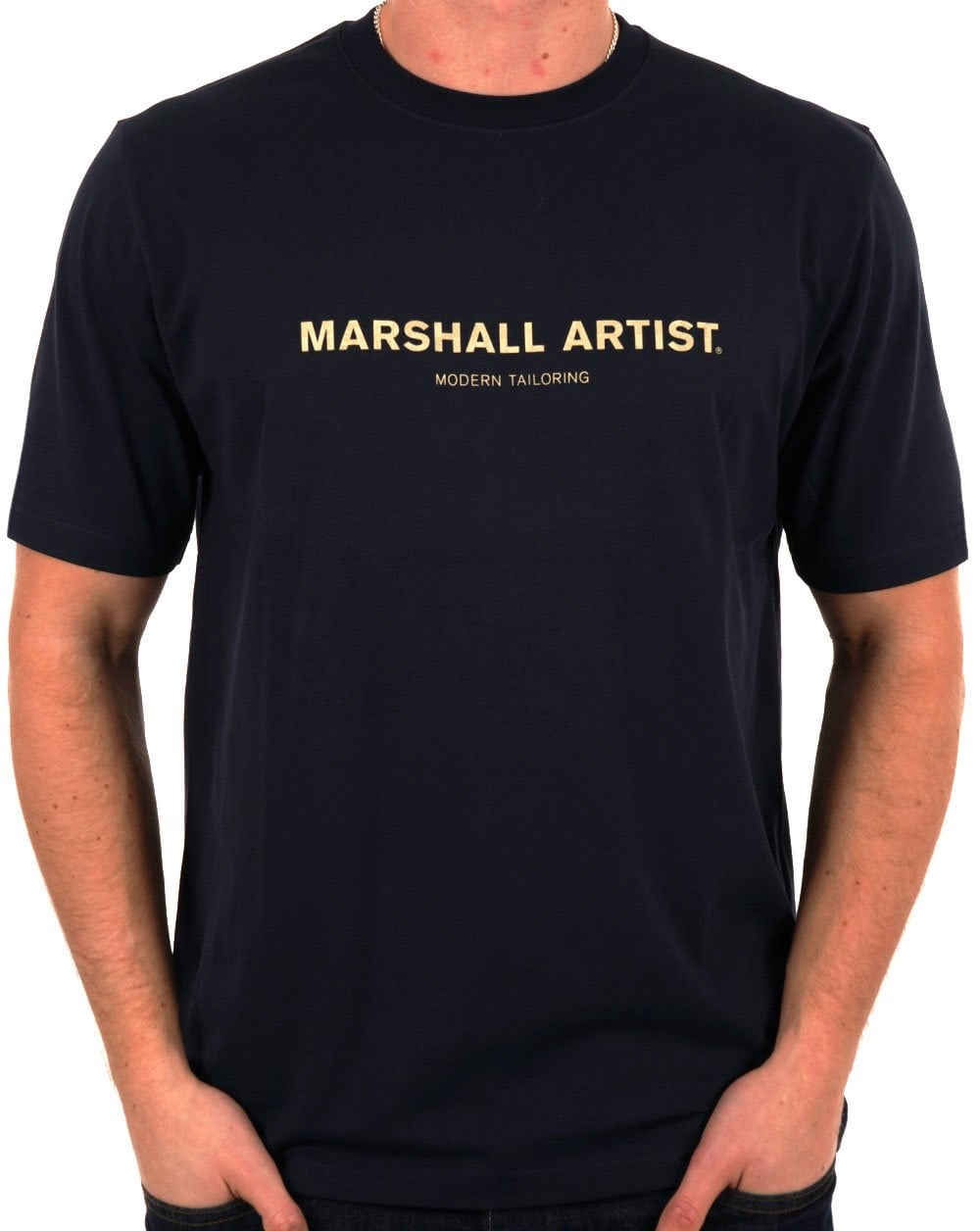 Marshall Artist Coastal Erosion T-Shirt Marineblau