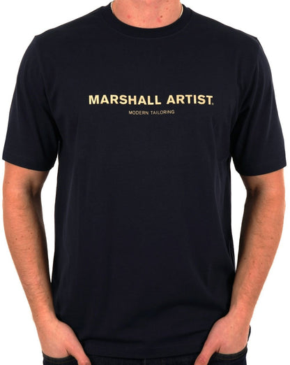 Marshall Artist Coastal Erosion T-Shirt Marineblau