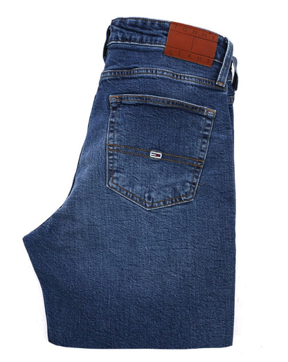Tommy Jeans Ryan Slim Straight Jeans, dunkler Denim