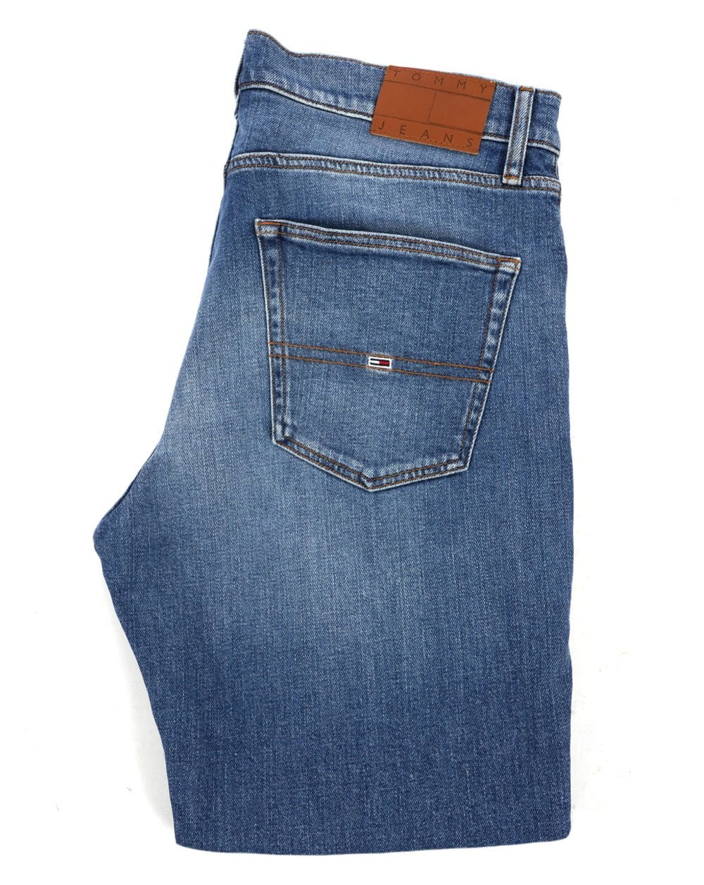 Tommy Jeans Ryan Slim Straight Leg Jeans, Denim, Größe M