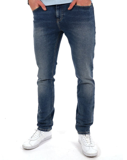 Tommy Jeans – Scanton – Schmal geschnittene Jeans in mittlerer Waschung