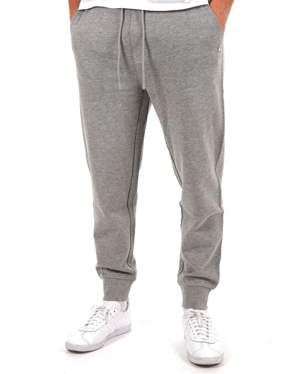 Benetton – Sweat-Jogginghose in Hellgraumeliert