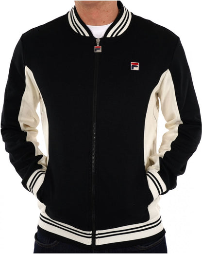 Fila Vintage Mk1 Settanta Trainingsjacke Schwarz / Gardenia
