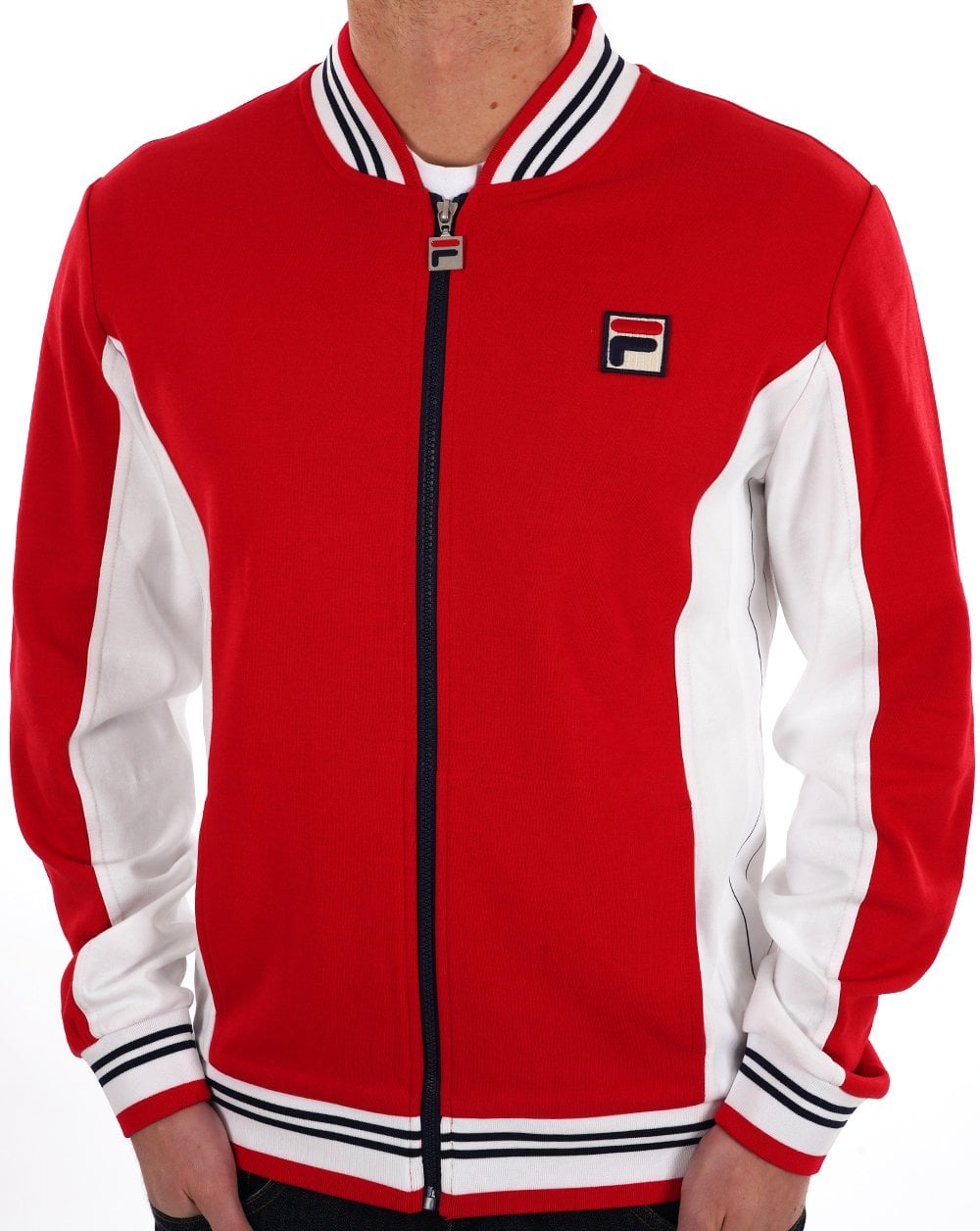 Fila Vintage Settanta Trainingsjacke Exklusives Pro Badge Rot
