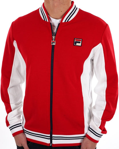 Fila Vintage Settanta Trainingsjacke Exklusives Pro Badge Rot