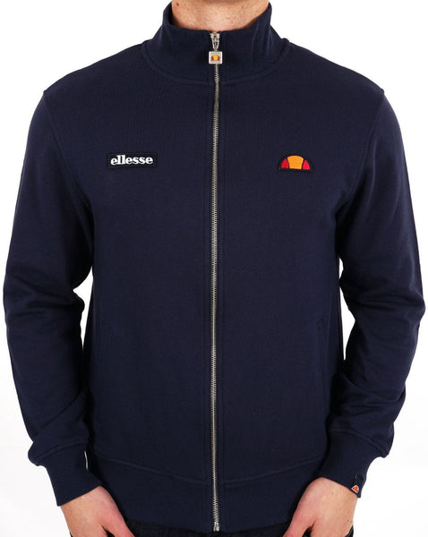 Ellesse Twin Badge Cotton Zip Top Navy