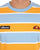Ellesse Block Striped T Shirt Sky Orange