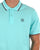 Marshall Artist Tipped Polo Shirt Aqua