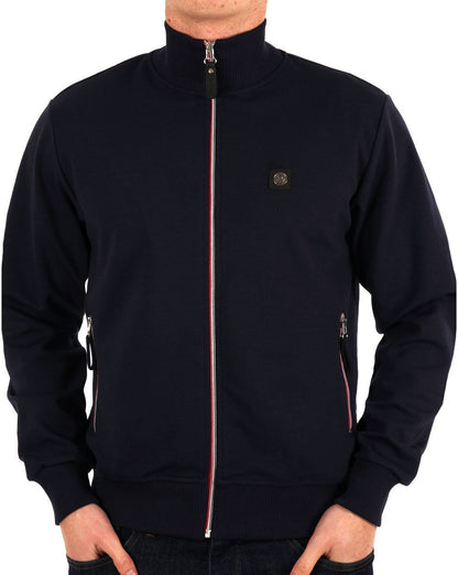 Trojan Chrome Zip Plain Trainingsjacke, Marineblau