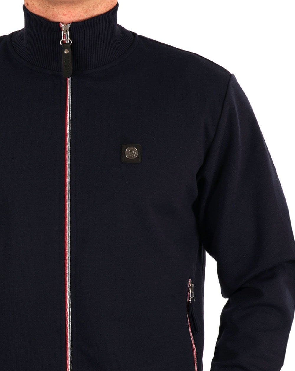 Trojan Chrome Zip Plain Trainingsjacke, Marineblau