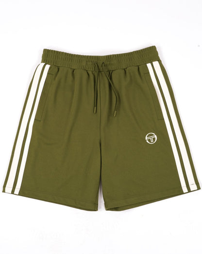 Sergio Tacchini Gestreifte Freizeitshorts Khaki/Gardenia