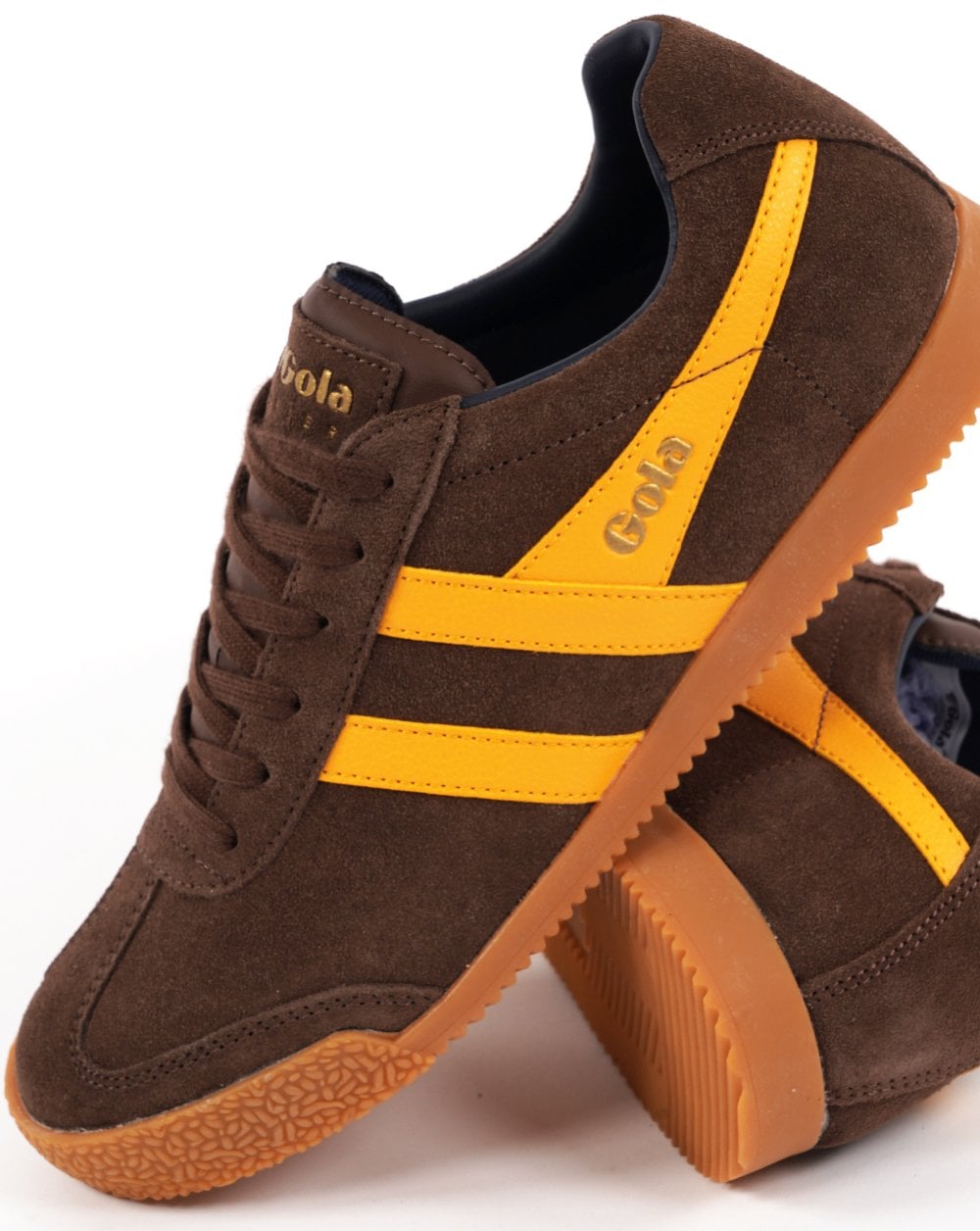 Gola Harrier Wildleder-Sneaker Kaffee/Sonne