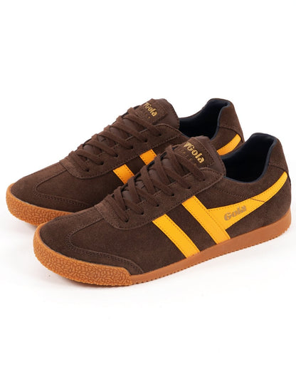 Gola Harrier Wildleder-Sneaker Kaffee/Sonne