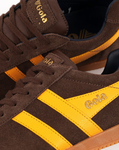 Gola Harrier Wildleder-Sneaker Kaffee/Sonne