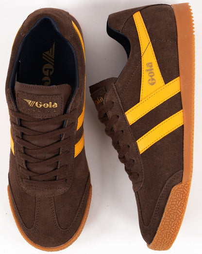 Gola Harrier Wildleder-Sneaker Kaffee/Sonne
