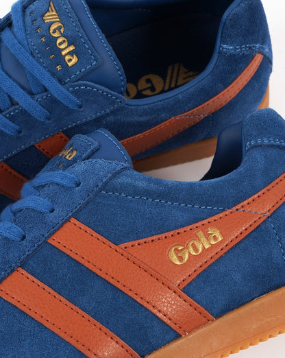 Gola Harrier Wildleder-Sneaker Marineblau/Moody Orange