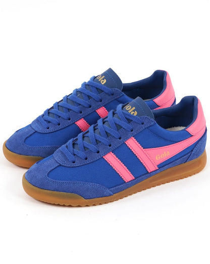 Gola Tornado Sneaker für Damen, Saphir/Fluorrosa