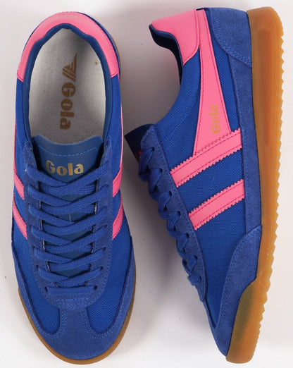 Gola Tornado Sneaker für Damen, Saphir/Fluorrosa