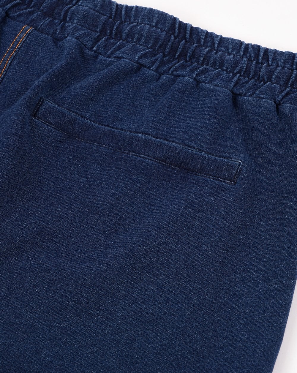 Sergio Tacchini – Gestreifte Jeansshorts in mittlerem Denim