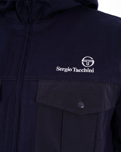 Sergio Tacchini Canvas Mix Jacke Marineblau