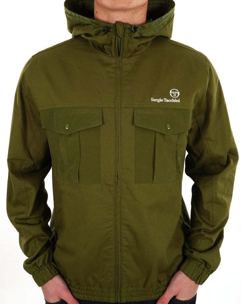 Sergio Tacchini Canvas Mix Jacke Khaki