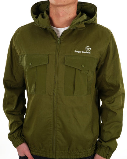 Sergio Tacchini Canvas Mix Jacke Khaki