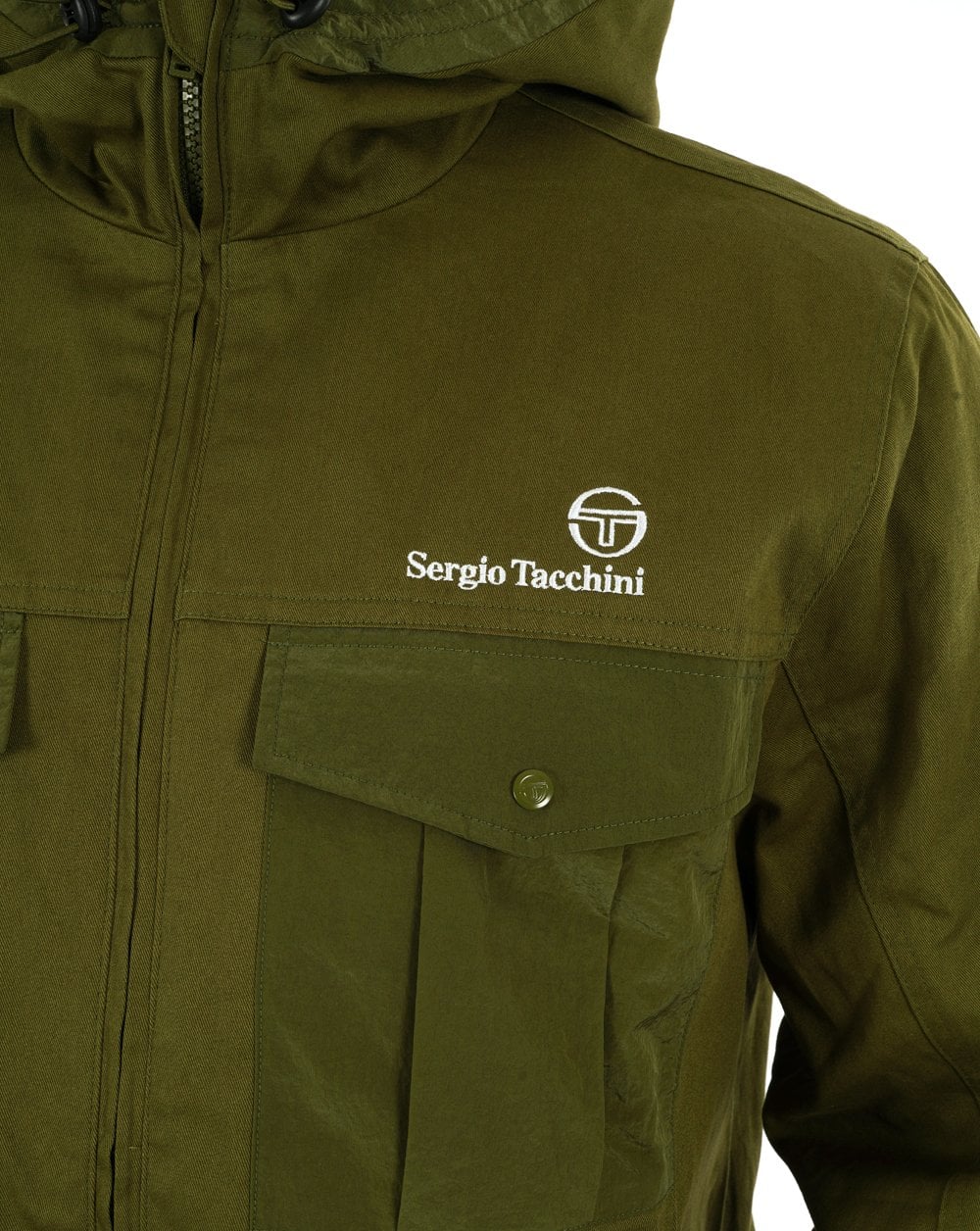 Sergio Tacchini Canvas Mix Jacke Khaki