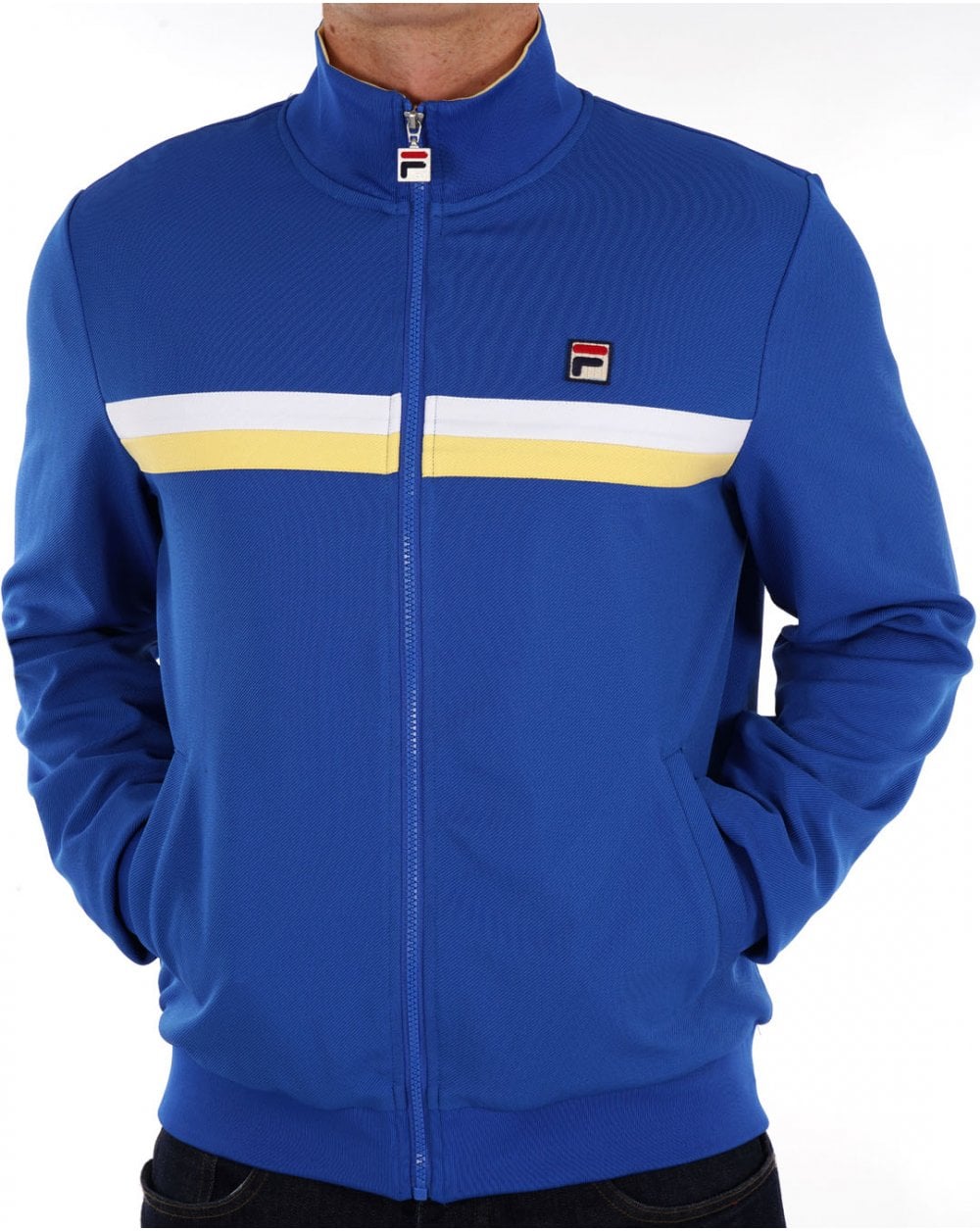 Fila Vintage Duo Chest Track Top Türkisches Meer