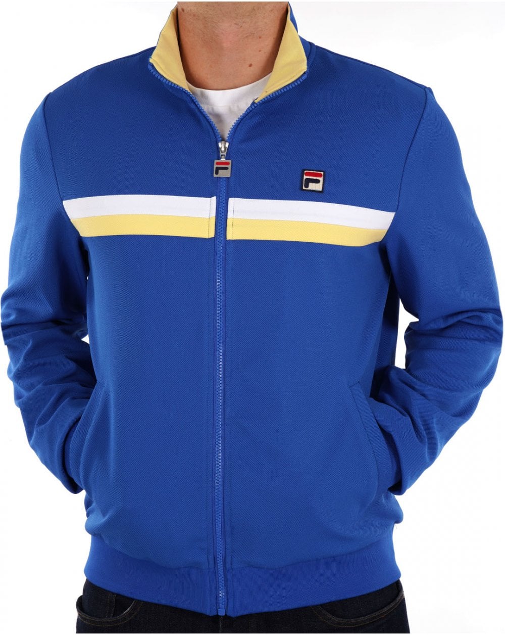 Fila Vintage Duo Chest Track Top Türkisches Meer