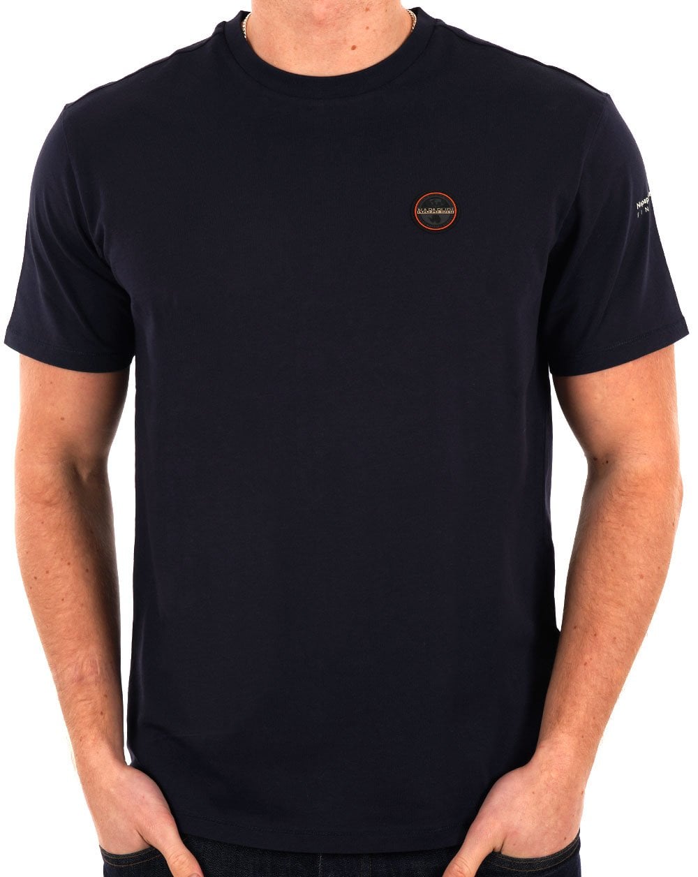 Napapijri Badge T-Shirt Marineblau
